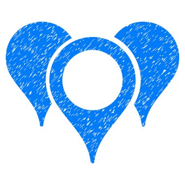 Harita işaretleri Grunge simgesi