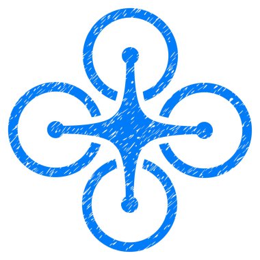 Quadrocopter Grunge Icon