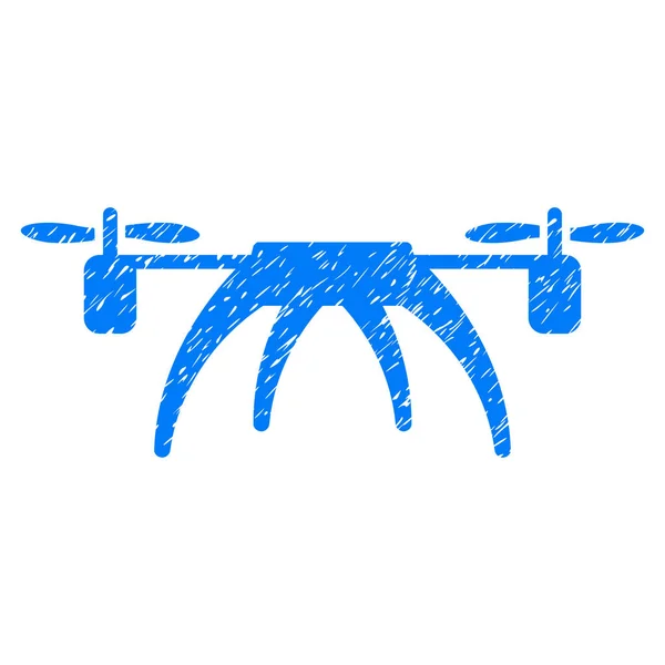 Rotorcraft Grunge Icon — Stock Vector