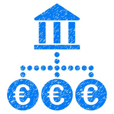 Euro banka hareketleri Grunge simgesi