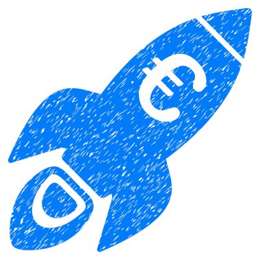 Euro roket başlangıç Grunge simgesi
