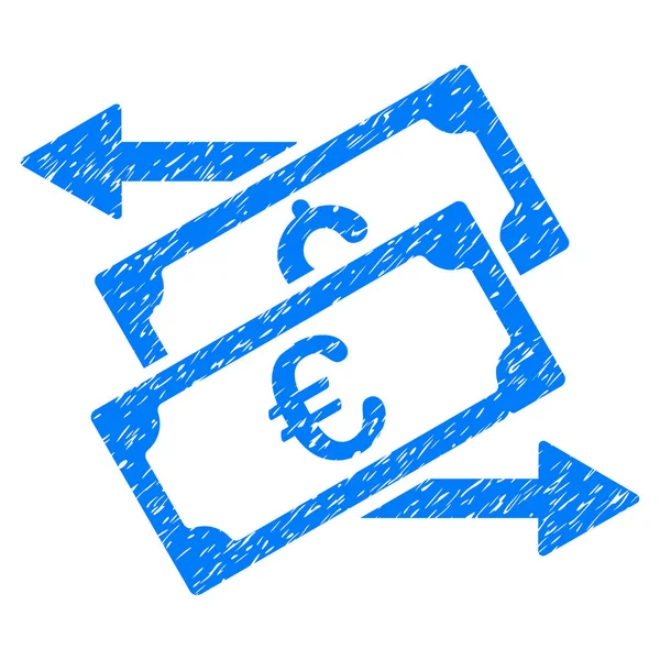 Banknotes Exchange Grunge Icon — Stock Vector