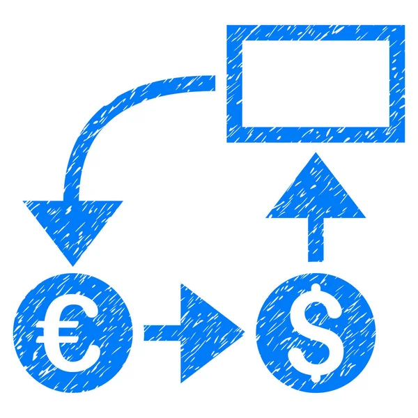 Cashflow Grunge pictogram — Stockvector