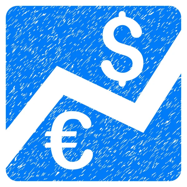 Forex piac diagram Grunge ikon — Stock Vector