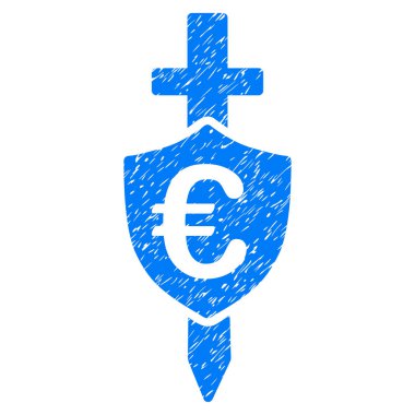 Euro kalkan Grunge simgesi