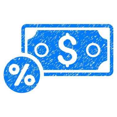 Banknot yüzde Grunge simgesi