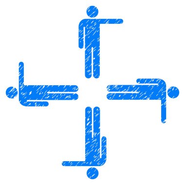 İşaret eden erkekler Grunge simgesi