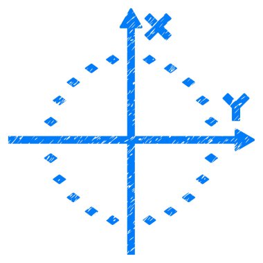 Noktalı daire arsa Grunge simgesi