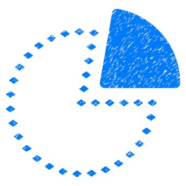 Noktalı pasta grafiği Grunge simgesi