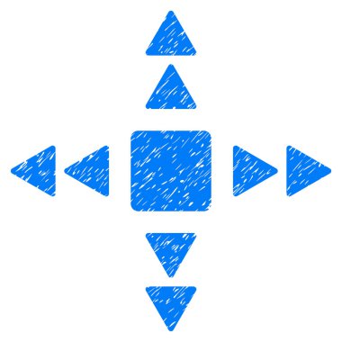 Yön üçgenler Grunge simgesi