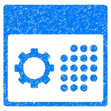 Servis takvimi Grunge simgesi