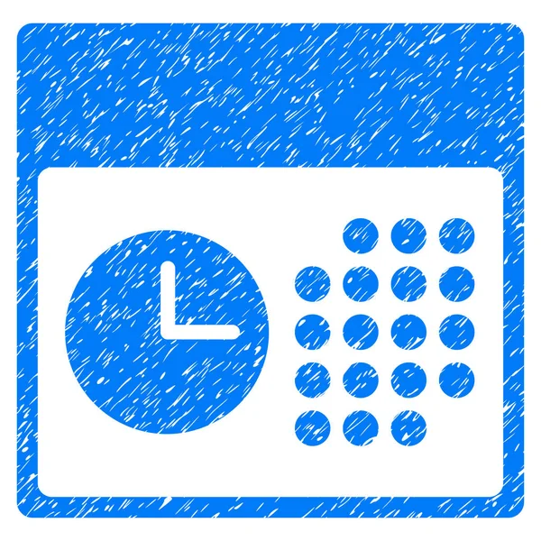 Ώρα και ημερομηνία Grunge εικονίδιο — Διανυσματικό Αρχείο