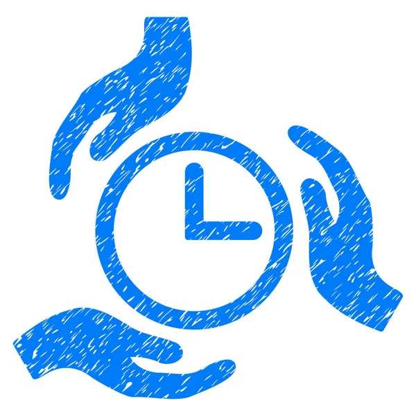 Icono de Grunge cuidado del tiempo — Archivo Imágenes Vectoriales