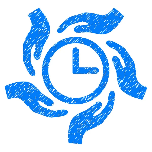 Icono de Grunge cuidado del tiempo — Archivo Imágenes Vectoriales