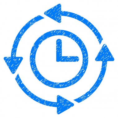 Wayback Clock Grunge Icon clipart