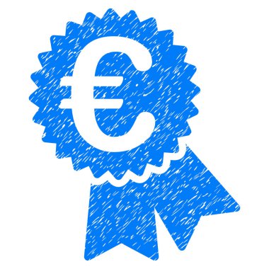 Euro garanti mühür Grunge simgesi