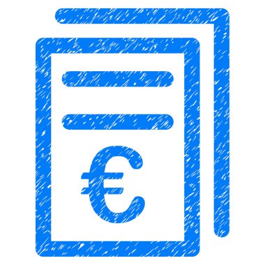 Euro fatura Grunge simgesi