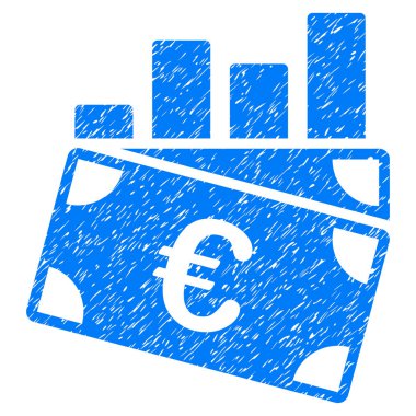 Euro satış grafiği Grunge simgesi