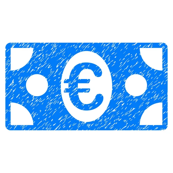 Euro Banknote Grunge Icon — Stock Vector