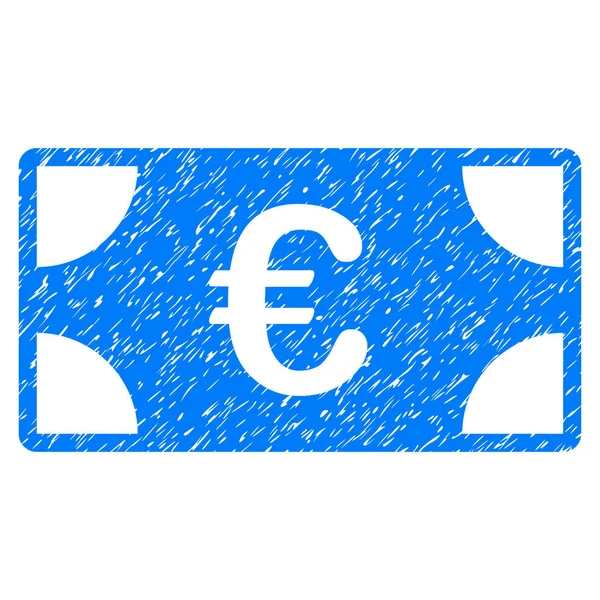 Euro-biljet Grunge pictogram — Stockvector