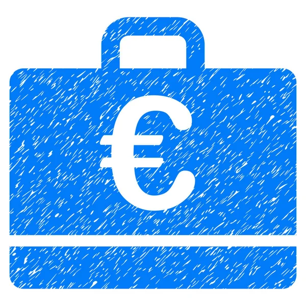 Euro Case Grunge Icon — Stock Vector