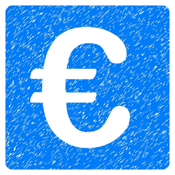 Euro financiële Grunge pictogram — Stockvector