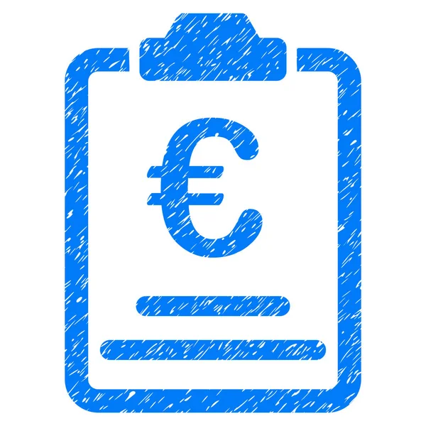 Euro Prix Grunge Icône — Image vectorielle