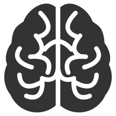 beyin vektör simgesi