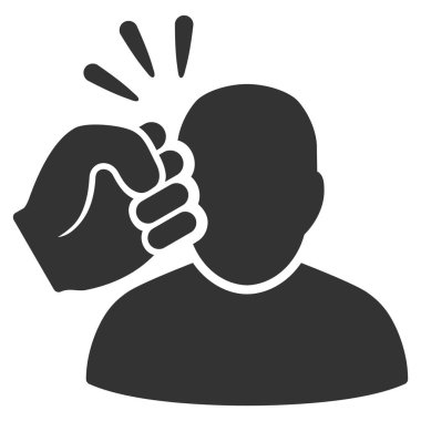 Suç ihlali yumruk Strike vektör simgesi