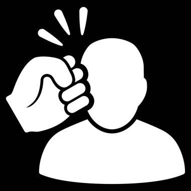 Suç ihlali yumruk Strike vektör simgesi