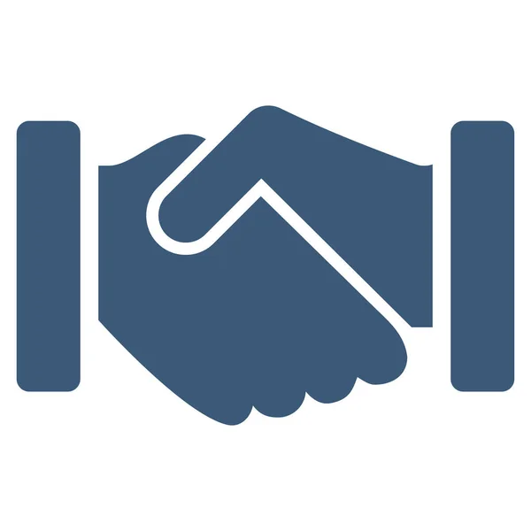 Accordo Handshake Vector Icon — Vettoriale Stock