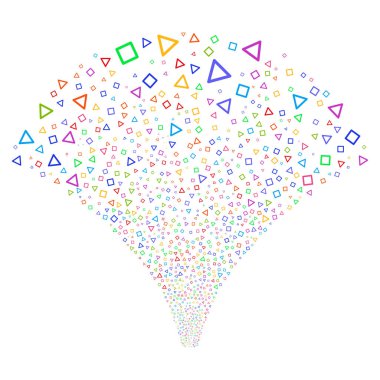 Üçgen ve kare kare çeşme dere