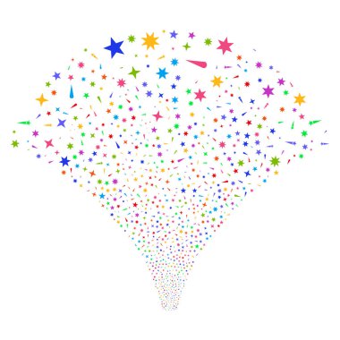 Konfeti yıldız çeşme dere