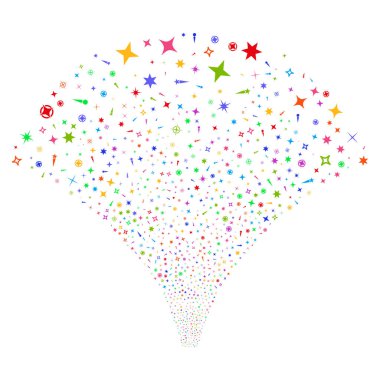 Konfeti yıldız çeşme dere