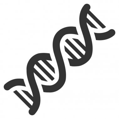 DNA sarmal vektör simgesi