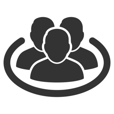 Sosyal yüzük vektör simgesi