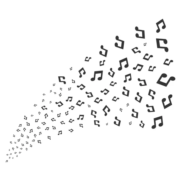 Notes de musique Source Stream — Image vectorielle