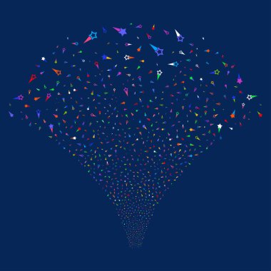 Konfeti yıldız çeşme dere