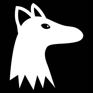 Fox kafa vektör simgesi