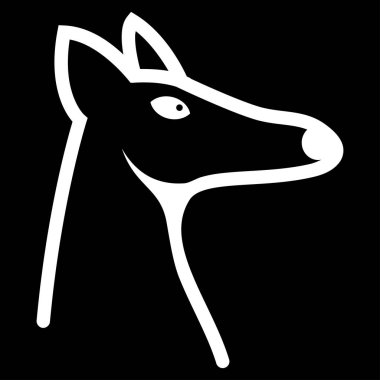 Fox kafa vektör simgesi