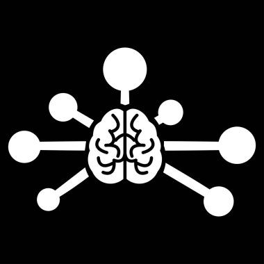 Zihin kontrol bağlantılar vektör simgesi