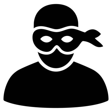 Anonimious hırsız vektör simgesi