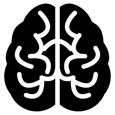 beyin vektör simgesi