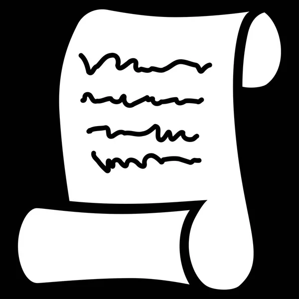 Icône vectorielle de rouleau de script — Image vectorielle