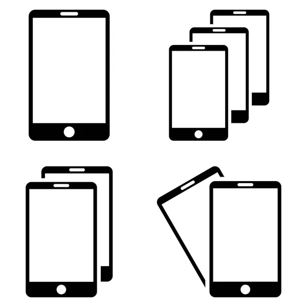 Набор векторных икон смартфона — стоковый вектор