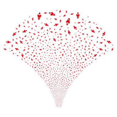 Kaynak akışı uzay roketi simgeleri