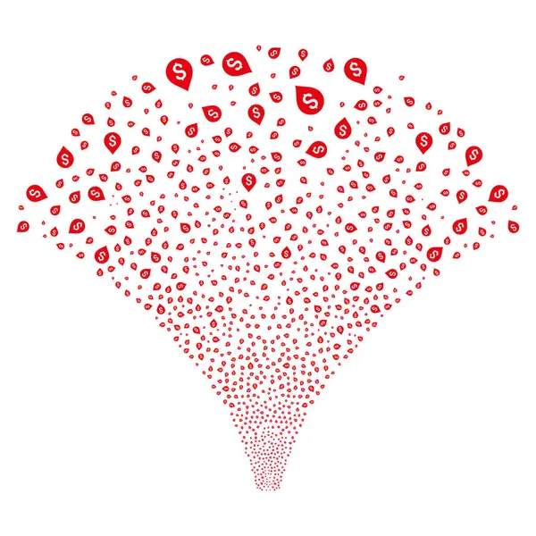 Kaynak akışı bankacılık harita işareti simgeleri