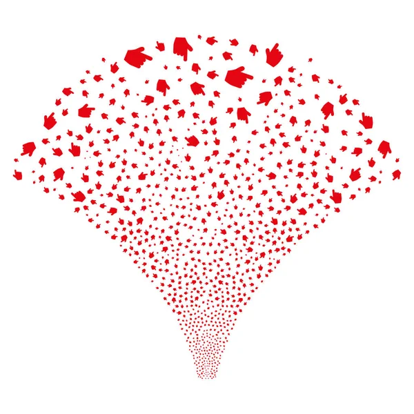 Kaynak akışı işaretçi parmak simgeleri