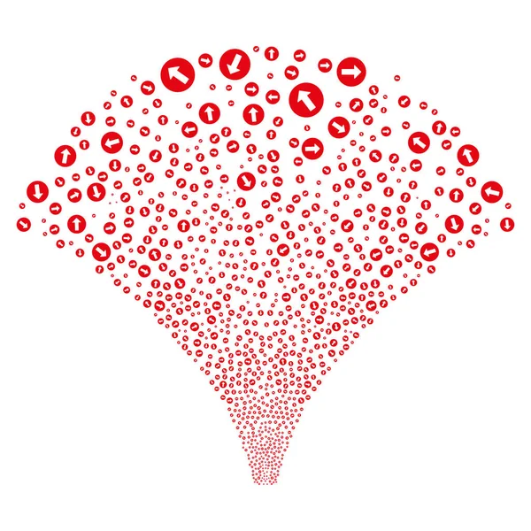 Kaynak akışı yuvarlak ok simgeleri