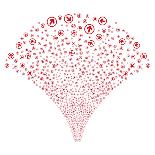 Kaynak akışı yuvarlak ok simgeleri